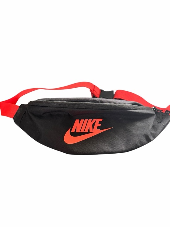 Nike Other - Nike Black Waist Pack with Red Logo & Strap